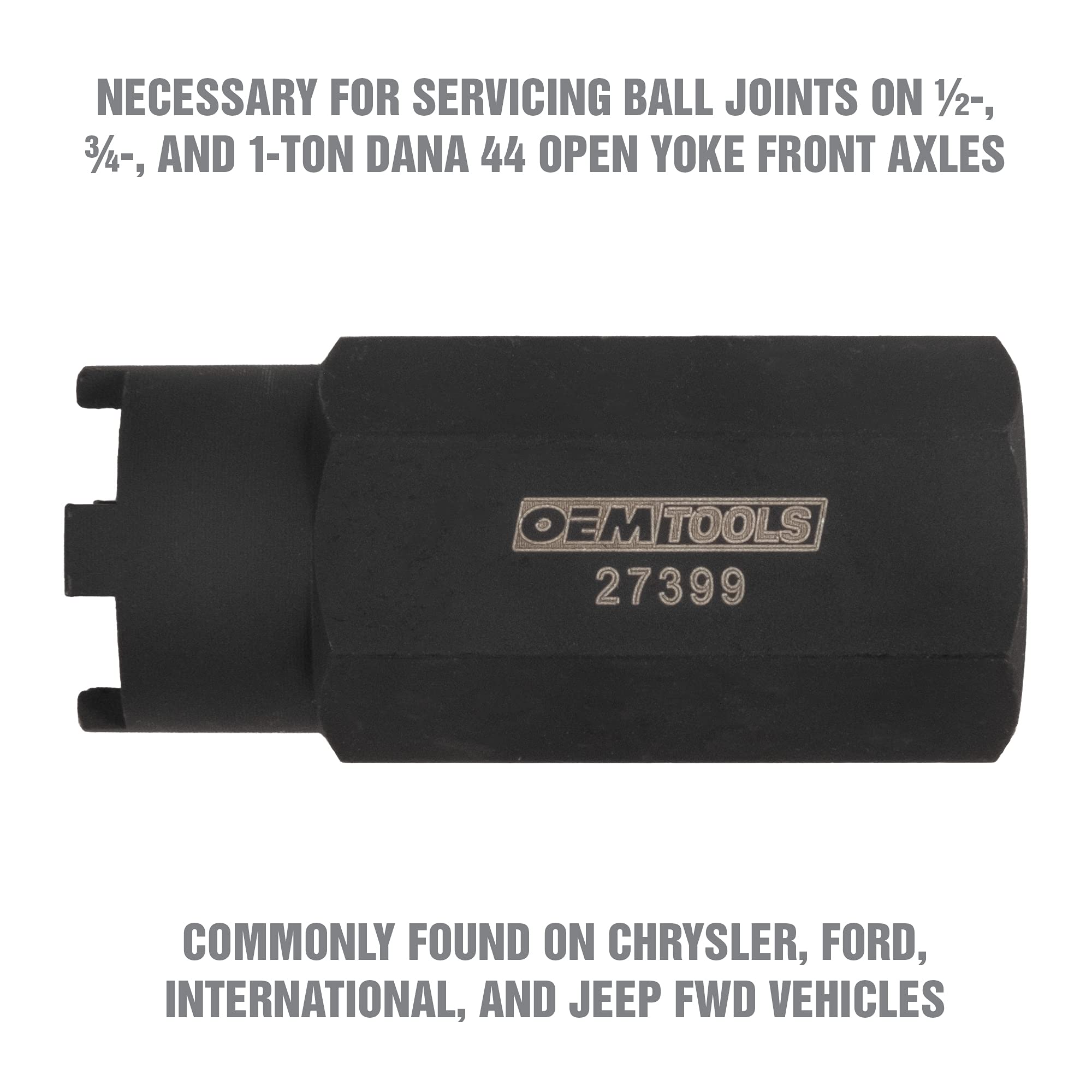 OEMTOOLS 27399 installed on Dana 44 axle sleeve demonstrating smooth removal and precise fit