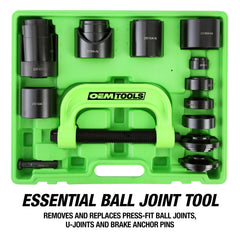 OEMTOOLS assorted adapters laid out showing versatile fit options