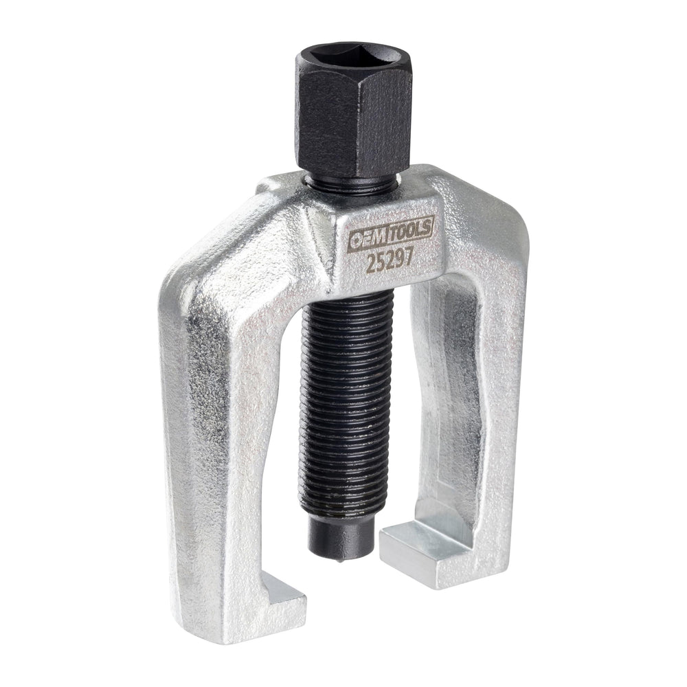 OEMTOOLS front view of puller showing yoke and screw, built for reliable tie rod removal