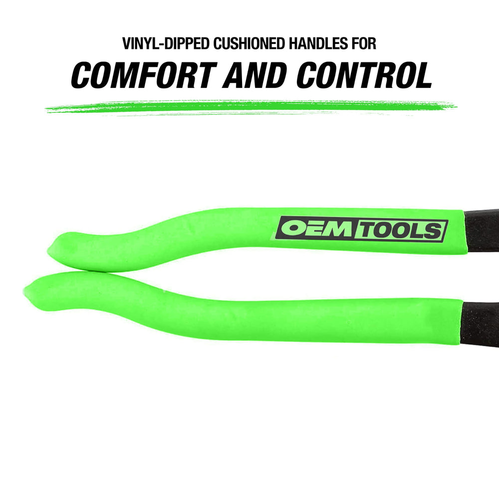 OEMTOOLS vinyl-dipped cushioned handles close-up for comfortable non-slip control