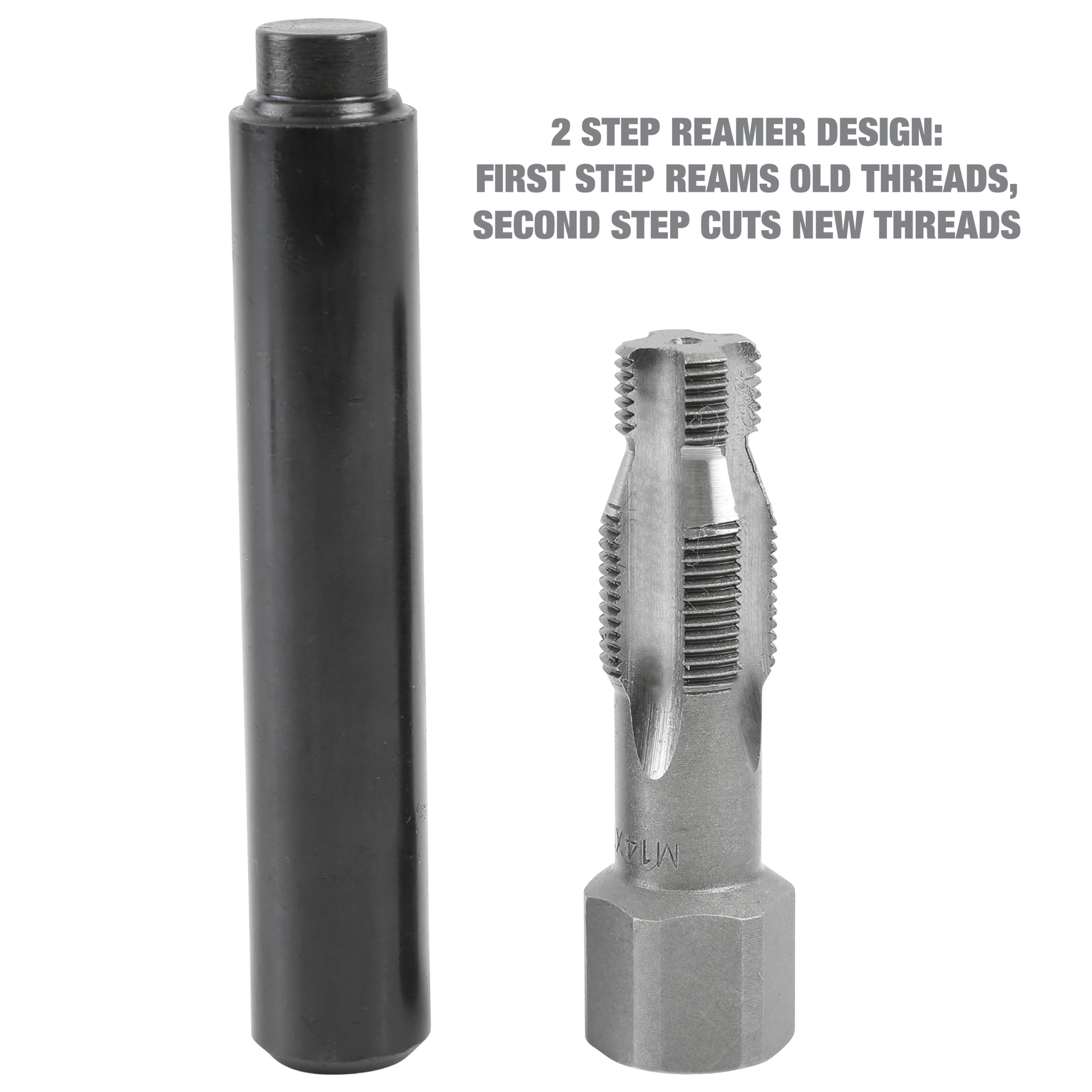 OEMTOOLS threaded inserts close-up demonstrating secure fit
