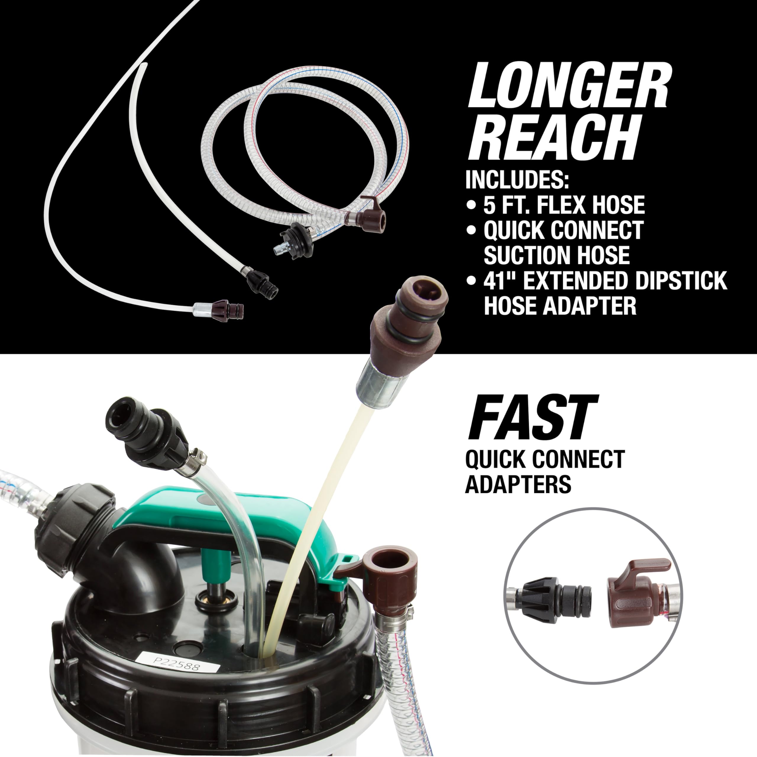 OEMTOOLS ergonomic pump handle providing low-effort pumping comfort