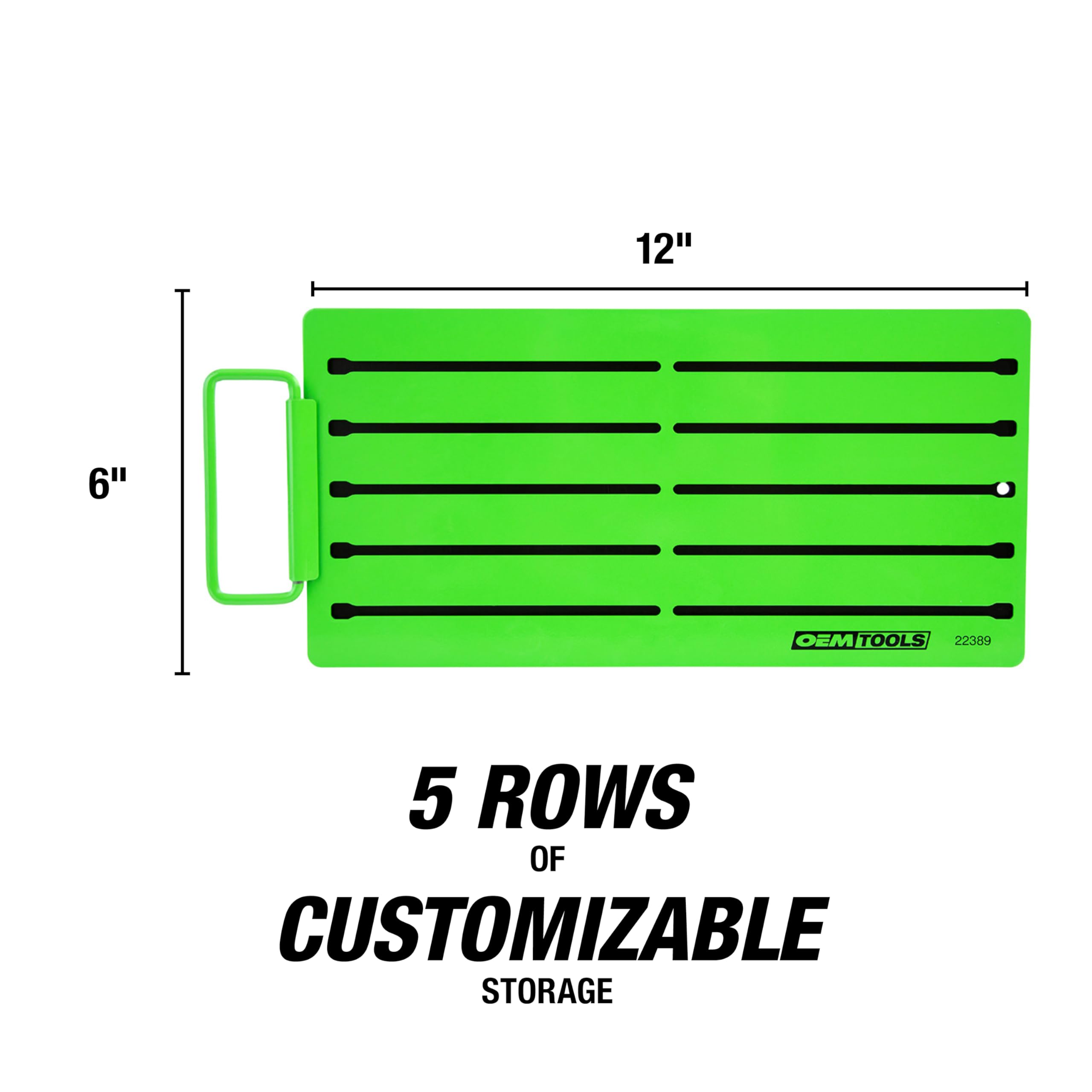 OEMTOOLS assorted studs laid out showing 1/4, 3/8, 1/2 drive options and flexible layout