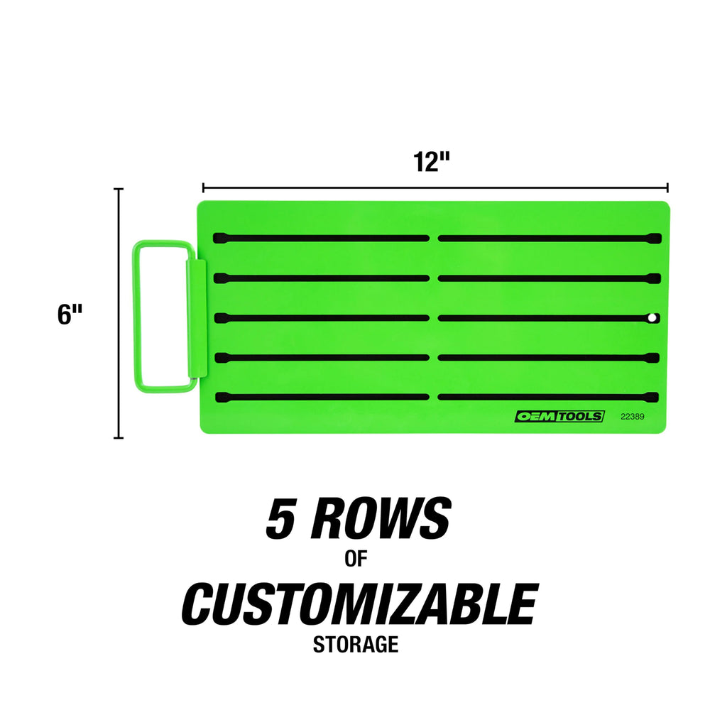 OEMTOOLS assorted studs laid out showing 1/4, 3/8, 1/2 drive options and flexible layout