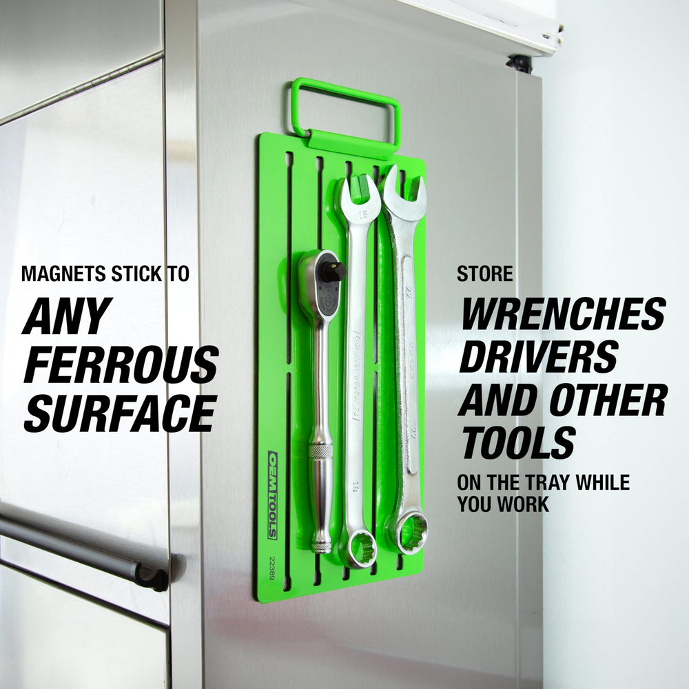 OEMTOOLS tray loaded with sockets demonstrating customizable stud placement and neat organization