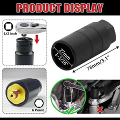 OEMUTA included socket tool displayed beside sensor demonstrating easier removal and installation