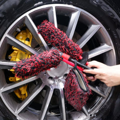 oesee barrel brush close-up showing soft microfiber trapping dirt
