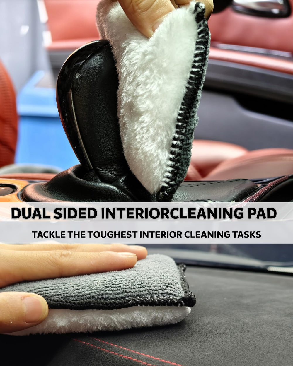 oesee dual-sided scrub sponge detail showing coarse and microfiber sides
