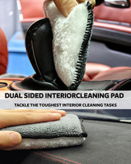 oesee dual-sided scrub sponge detail showing coarse and microfiber sides
