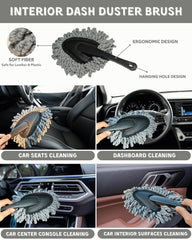 oesee windshield brush close-up showing swivel head and replaceable pads