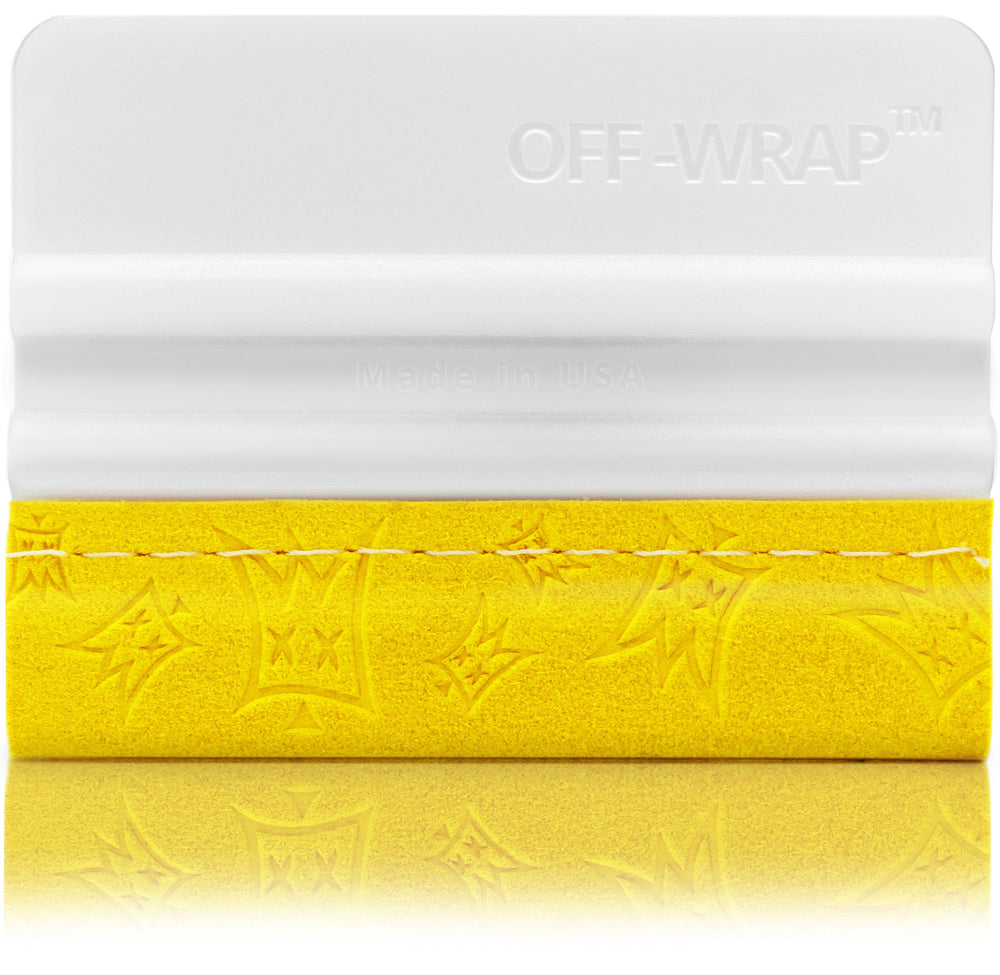 Off-Wrap firm squeegee front view showing straight edge for accurate pressure