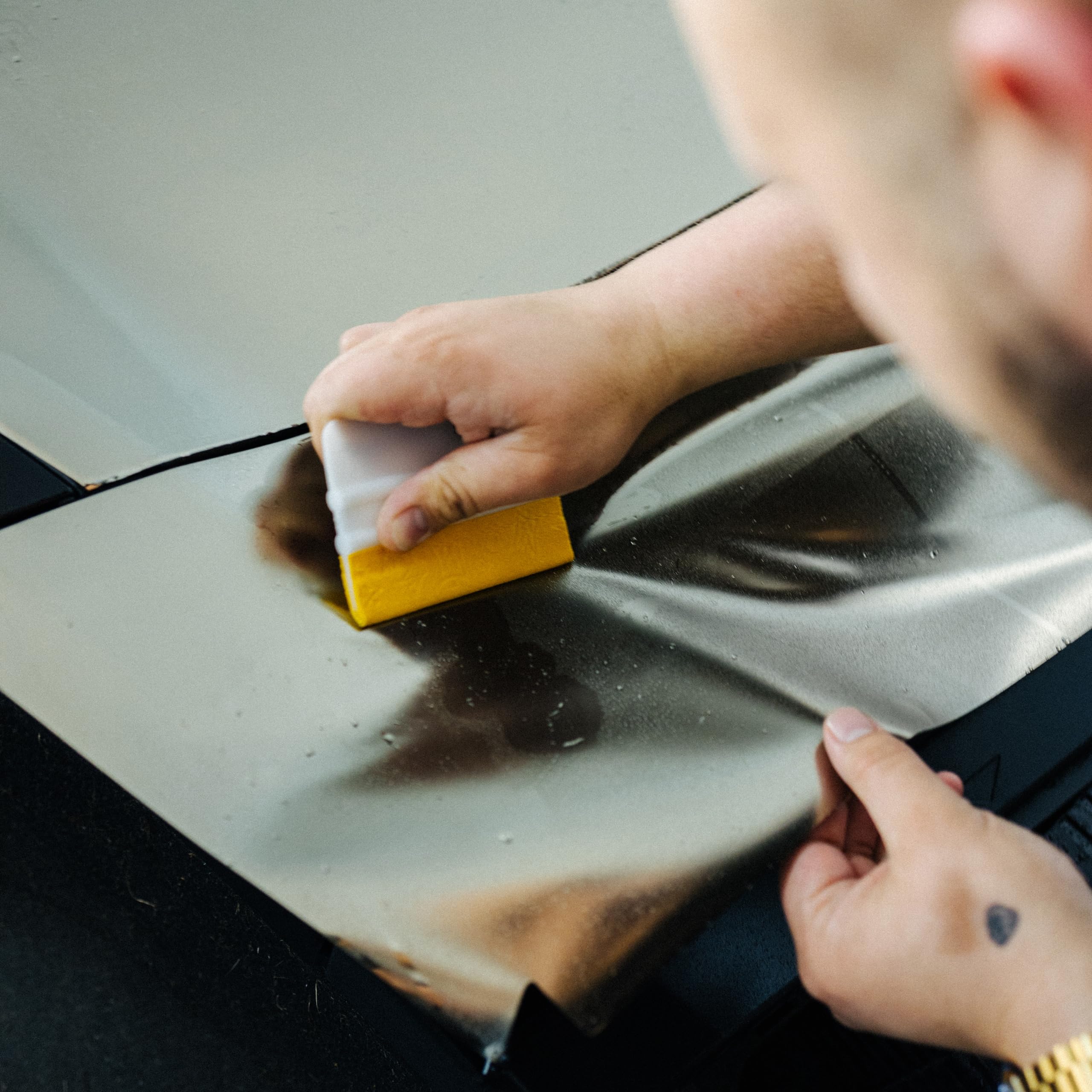 Off-Wrap firm squeegee close-up texture showing durable material and grip