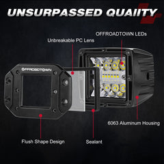 OFFROADTOWN heat sink fins side profile for improved cooling and durability