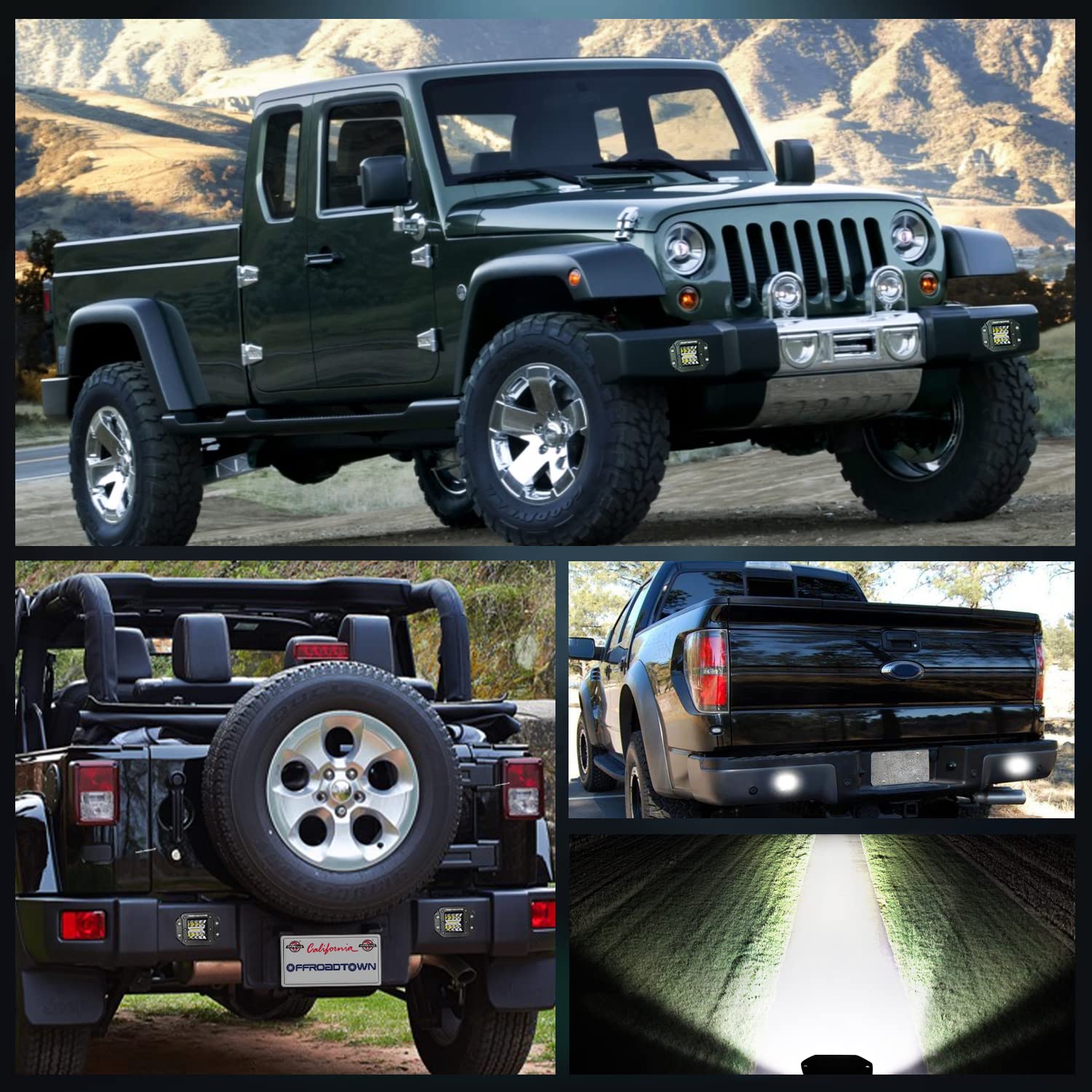 OFFROADTOWN packaging and accessories with mounts for quick installation