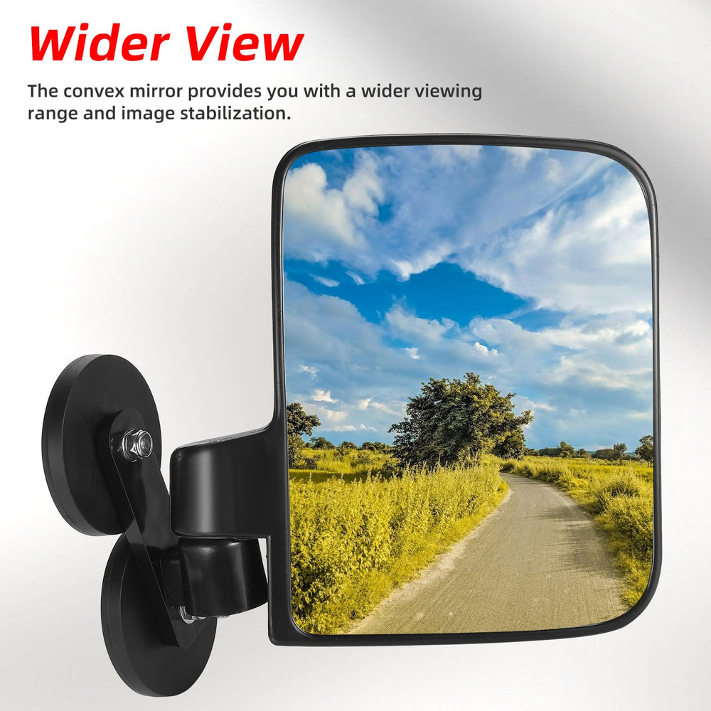 OFIG convex glass detail improving viewing range and blind spot reduction