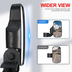 OFIG convex side mirror close-up showing wider field of view
