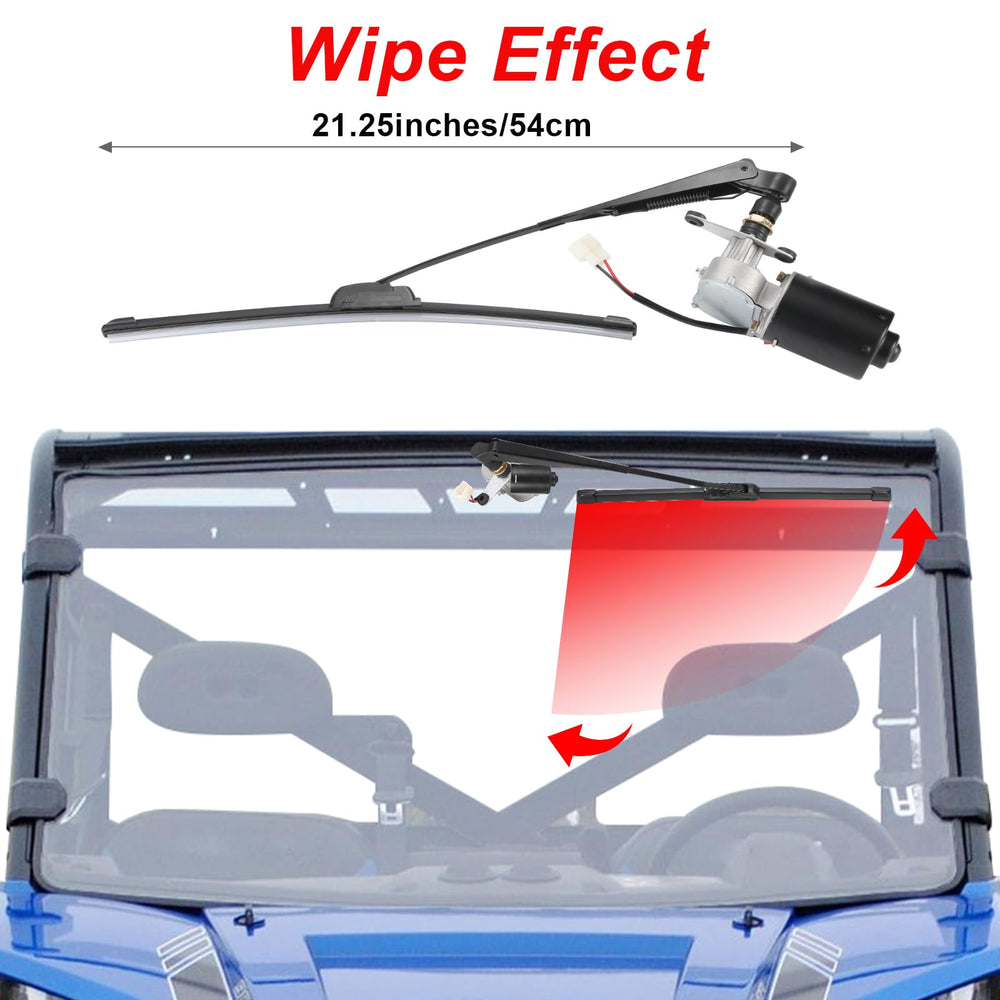 OFIG wiper arm mounted sideview demonstrating secure header-panel fitment