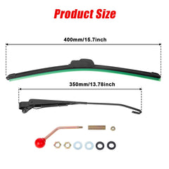 OFIG closeup of 15.7 inch rubber blade highlighting quiet flexible wipe