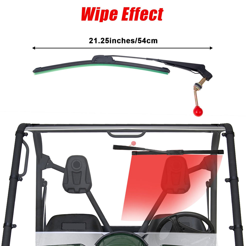 OFIG wiper beside ruler showing 21.7 inch reach for correct fitment