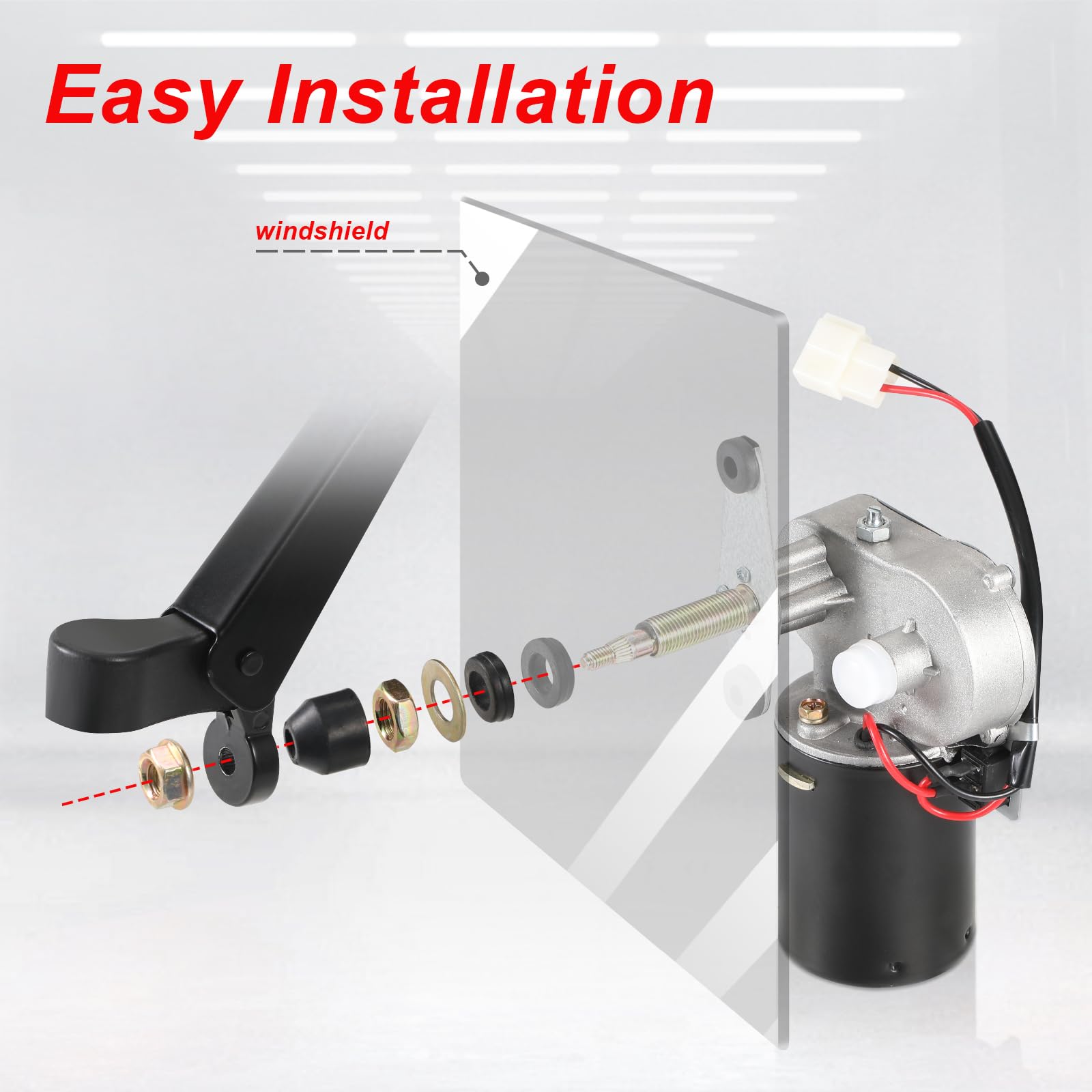 OFIG wiring and hardware laid out illustrating easy installation process