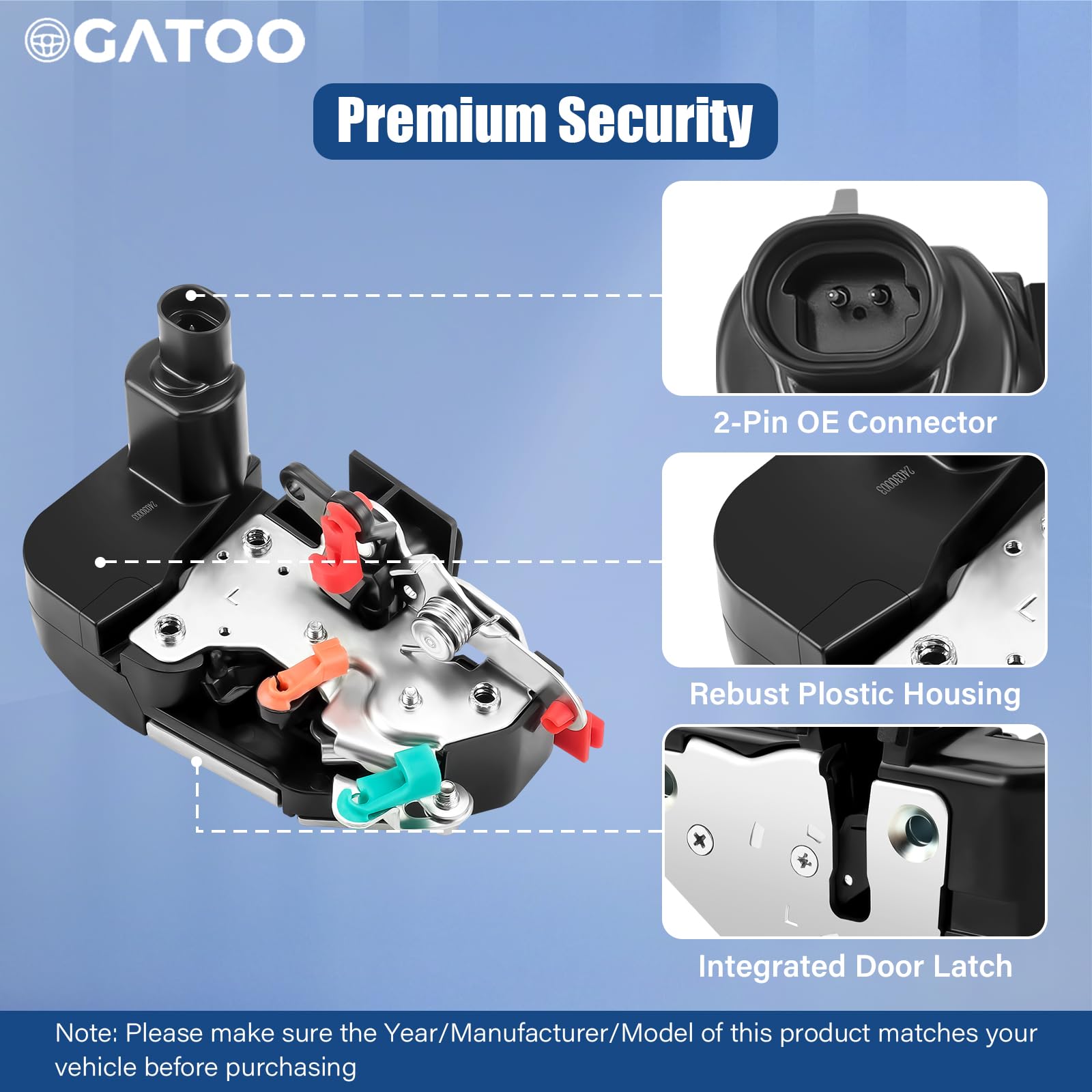 OGATOO actuator installed in door cavity demonstrating restored lock function