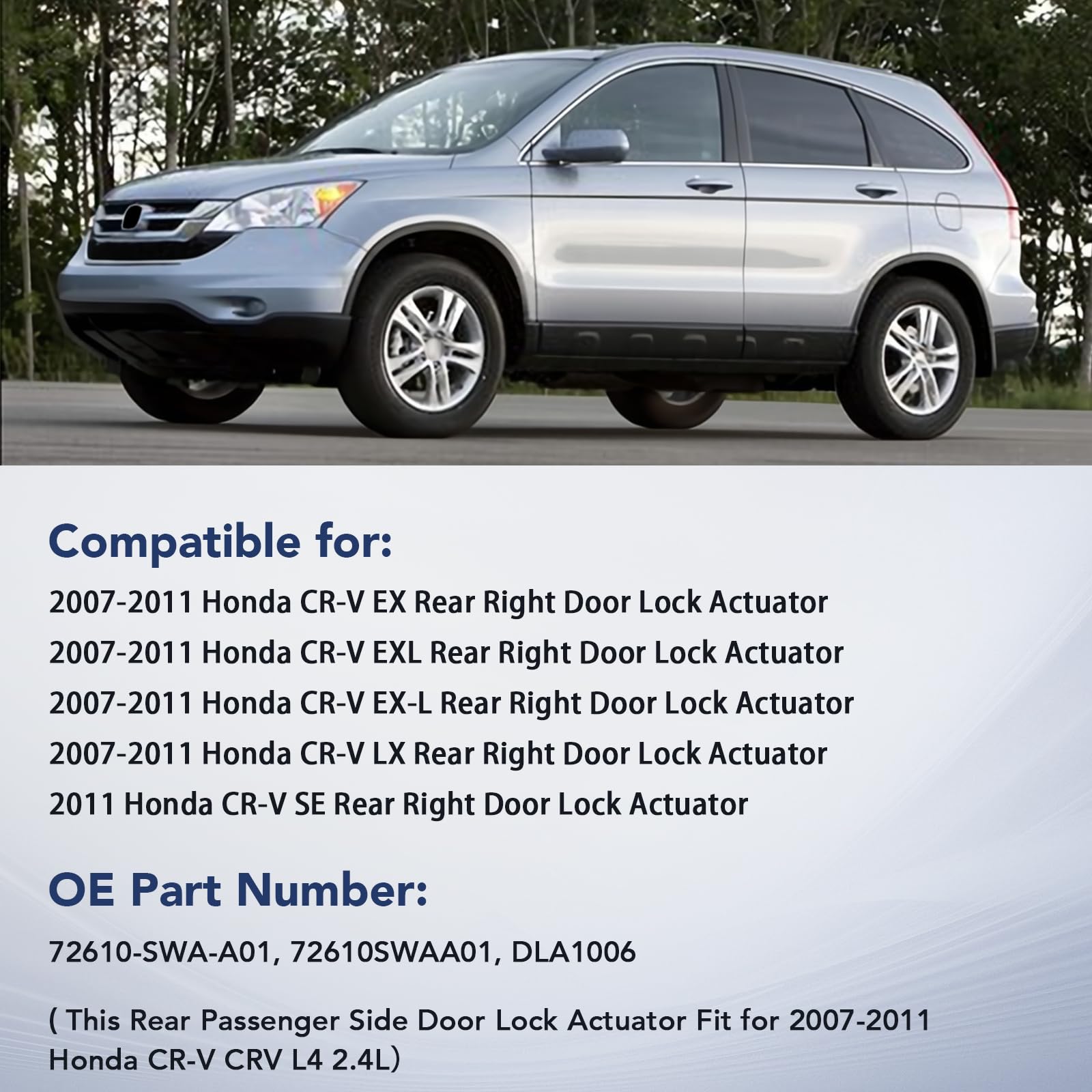 OGATOO actuator installed in Honda CR-V door restoring secure locking function