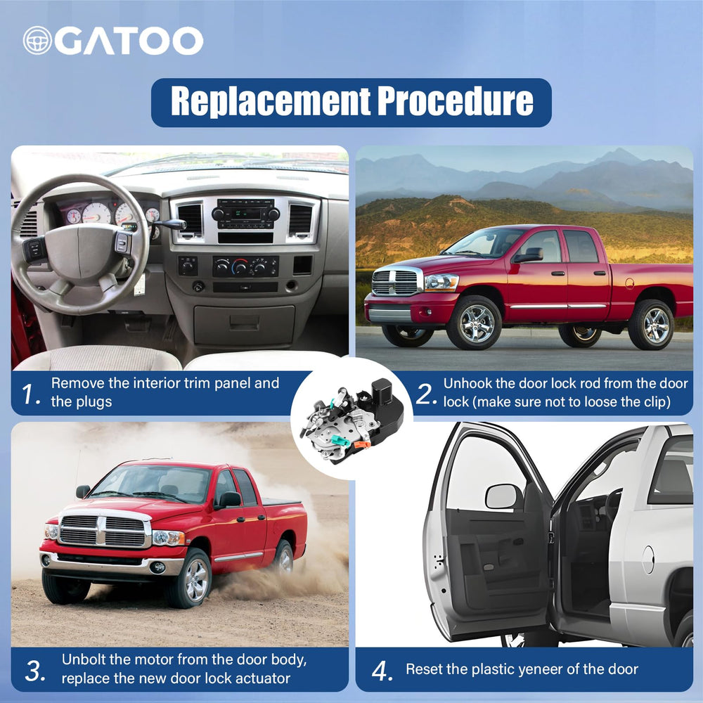 OGATOO actuator on a closed Ram truck door signaling restored security