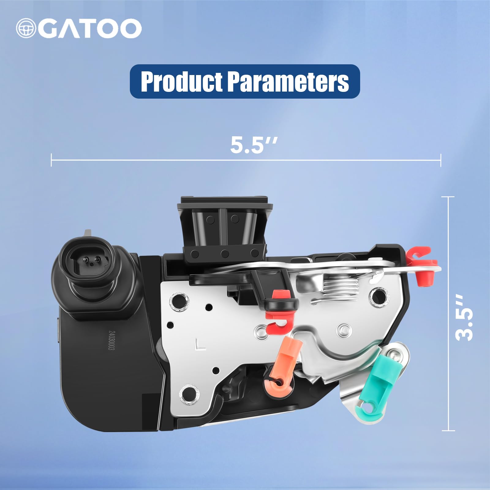 OGATOO actuator size scale next to ruler showing compact dimensions for direct fit