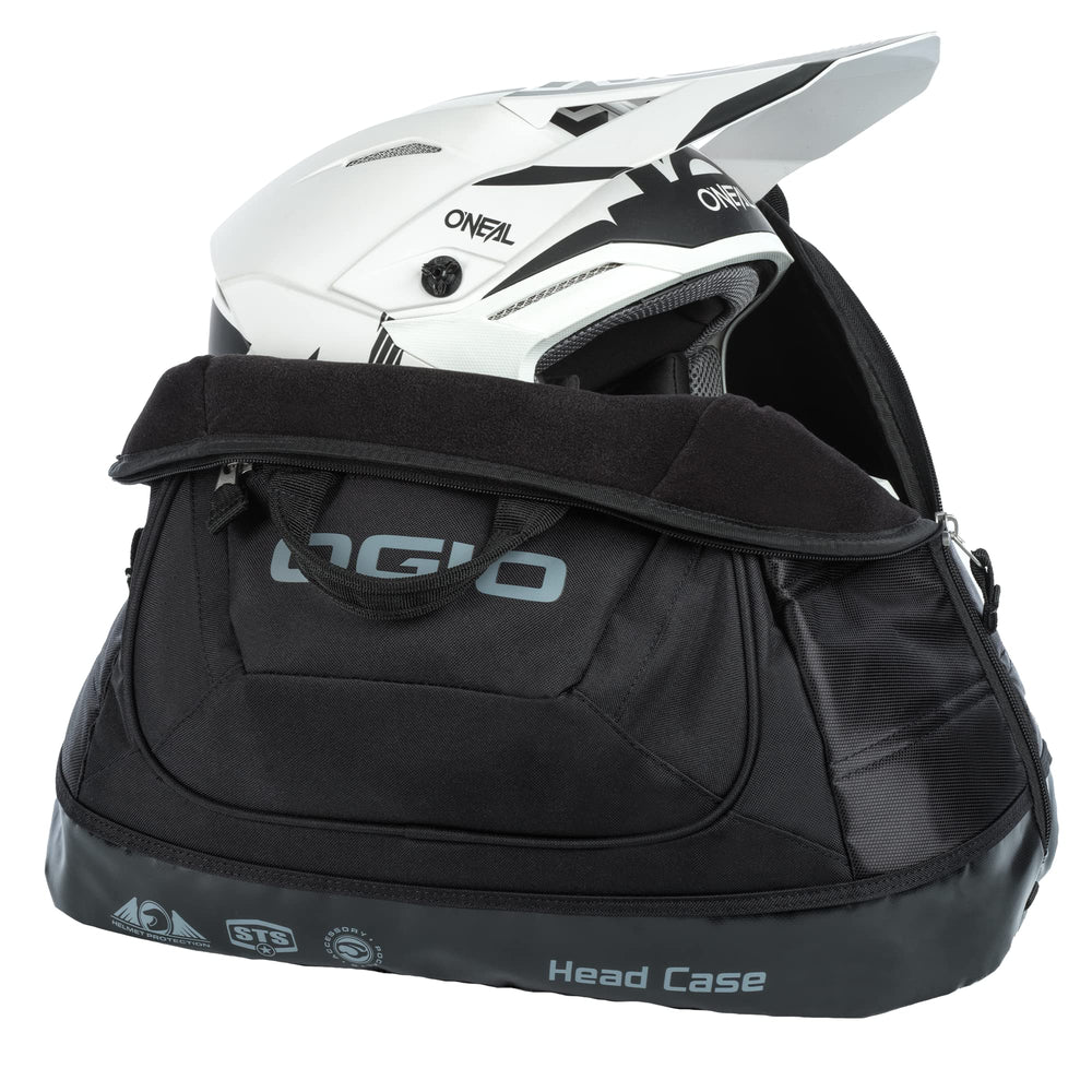 OGIO external goggle pocket open for quick access to eyewear and lenses
