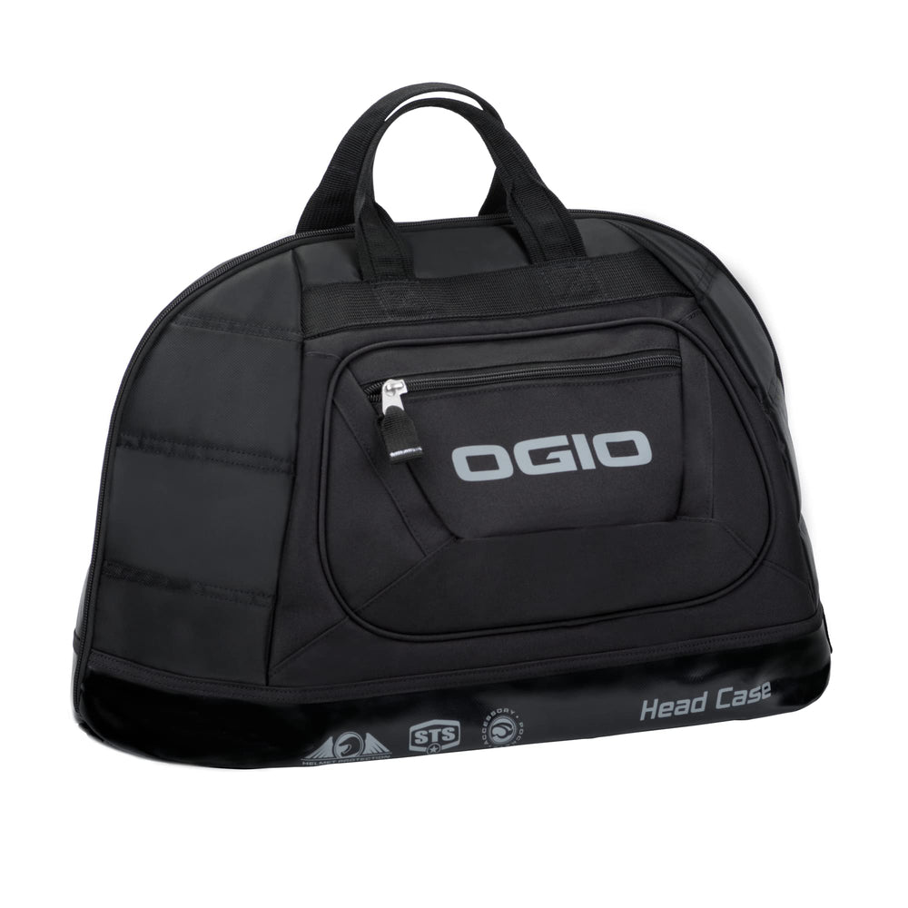 OGIO side profile with helmet inside demonstrating roomy capacity benefit