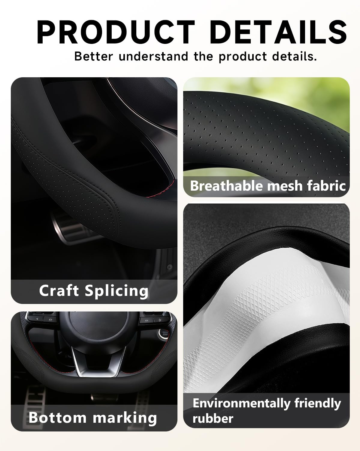 OHHMNKK stitching and matte finish closeup offering durable premium appearance