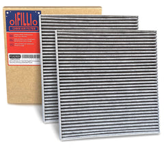 OIFILLIO front packaging showing cabin filter and part compatibilities for easy identification