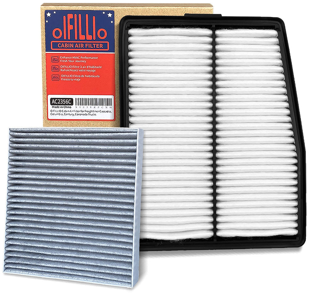 OIFILLIO front packaging showing hybrid engine and cabin filter benefits