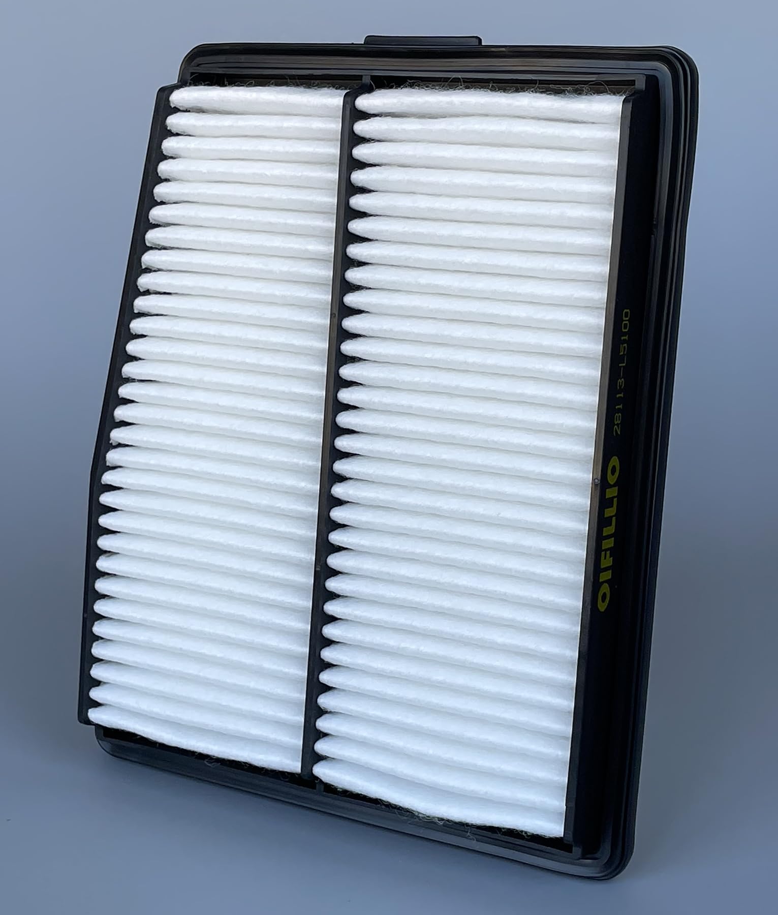 OIFILLIO filter next to original part to show correct size and fit