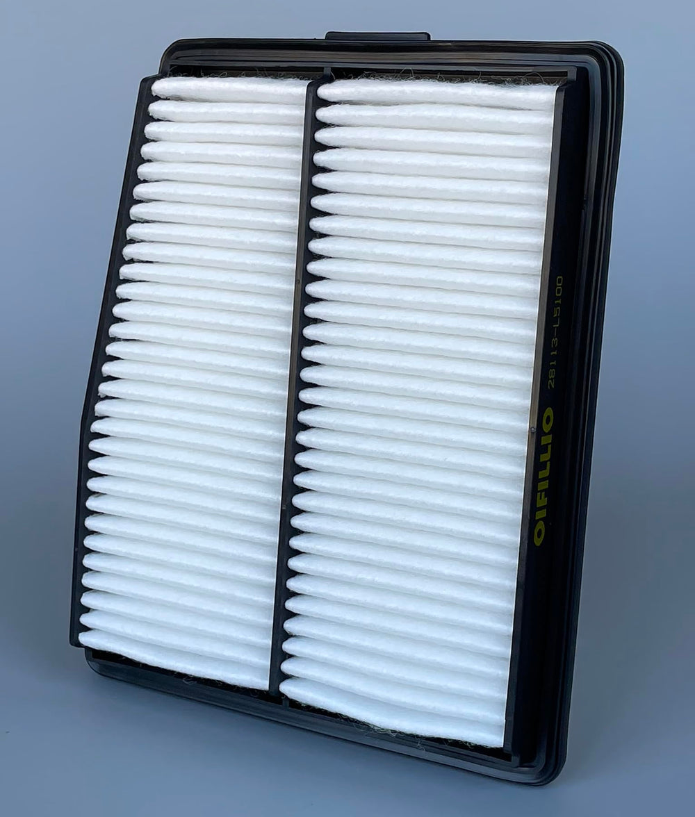OIFILLIO filter next to original part to show correct size and fit