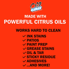 Oil Eater cleaning automotive wheel removing brake dust and stubborn grime effectively