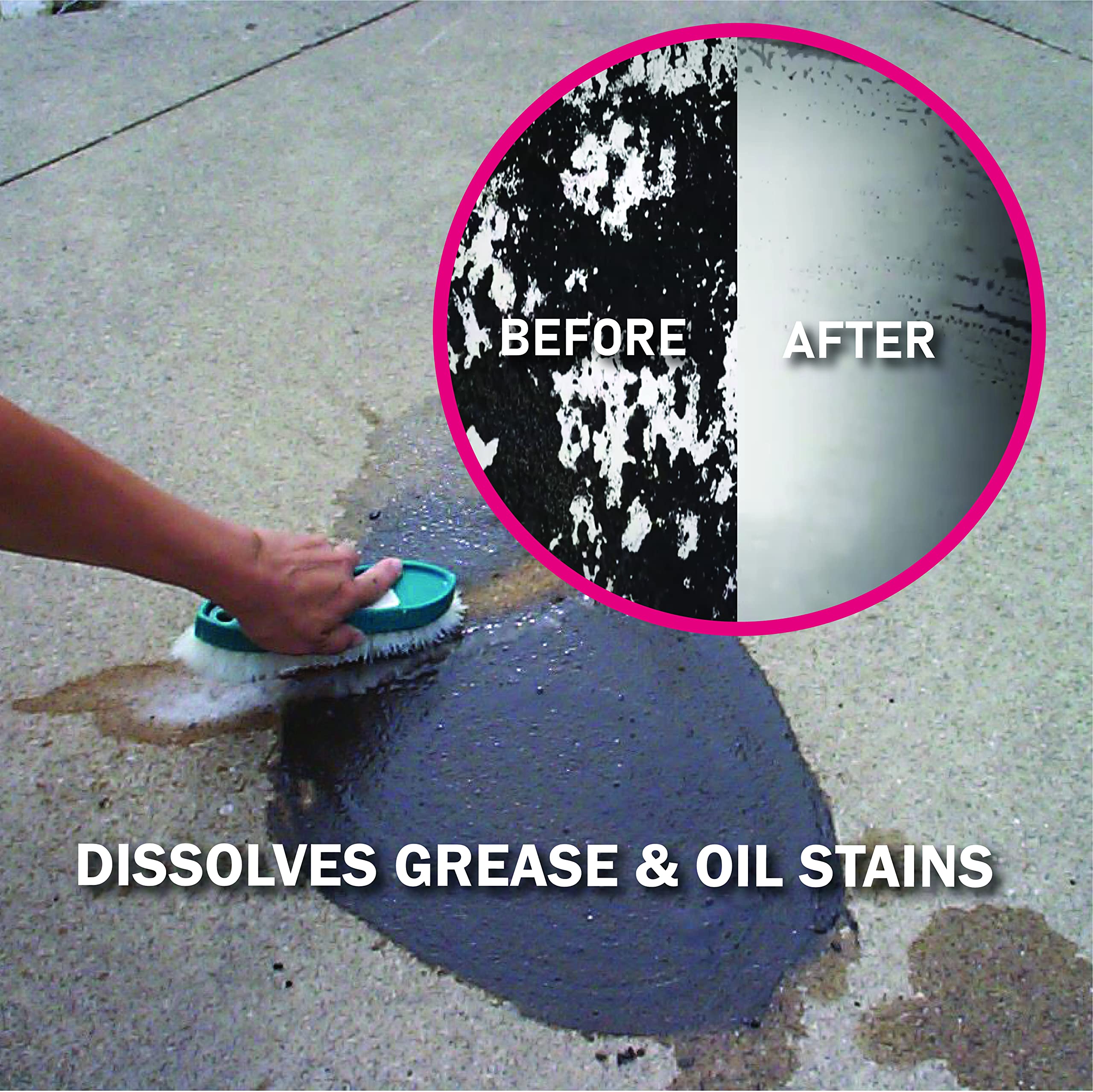 Oil Eater orange liquid texture demonstrating concentrated formula and fast action