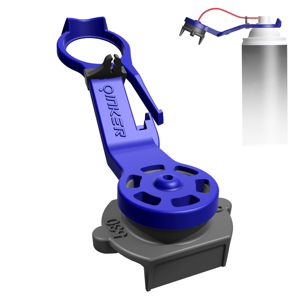 Oinker front packaging showing applicator and included parts for neat lubrication