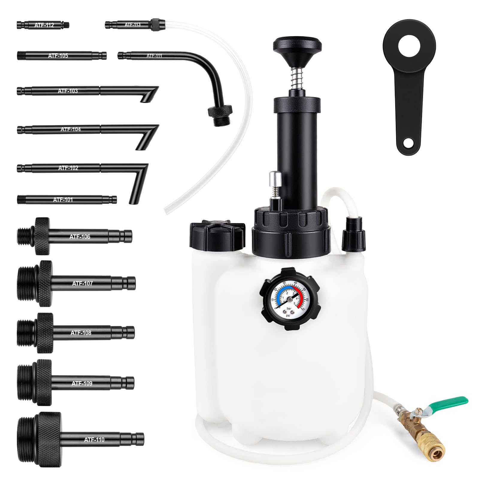 Ojtrtdr pump front view showing bottle and control panel for quick transfers
