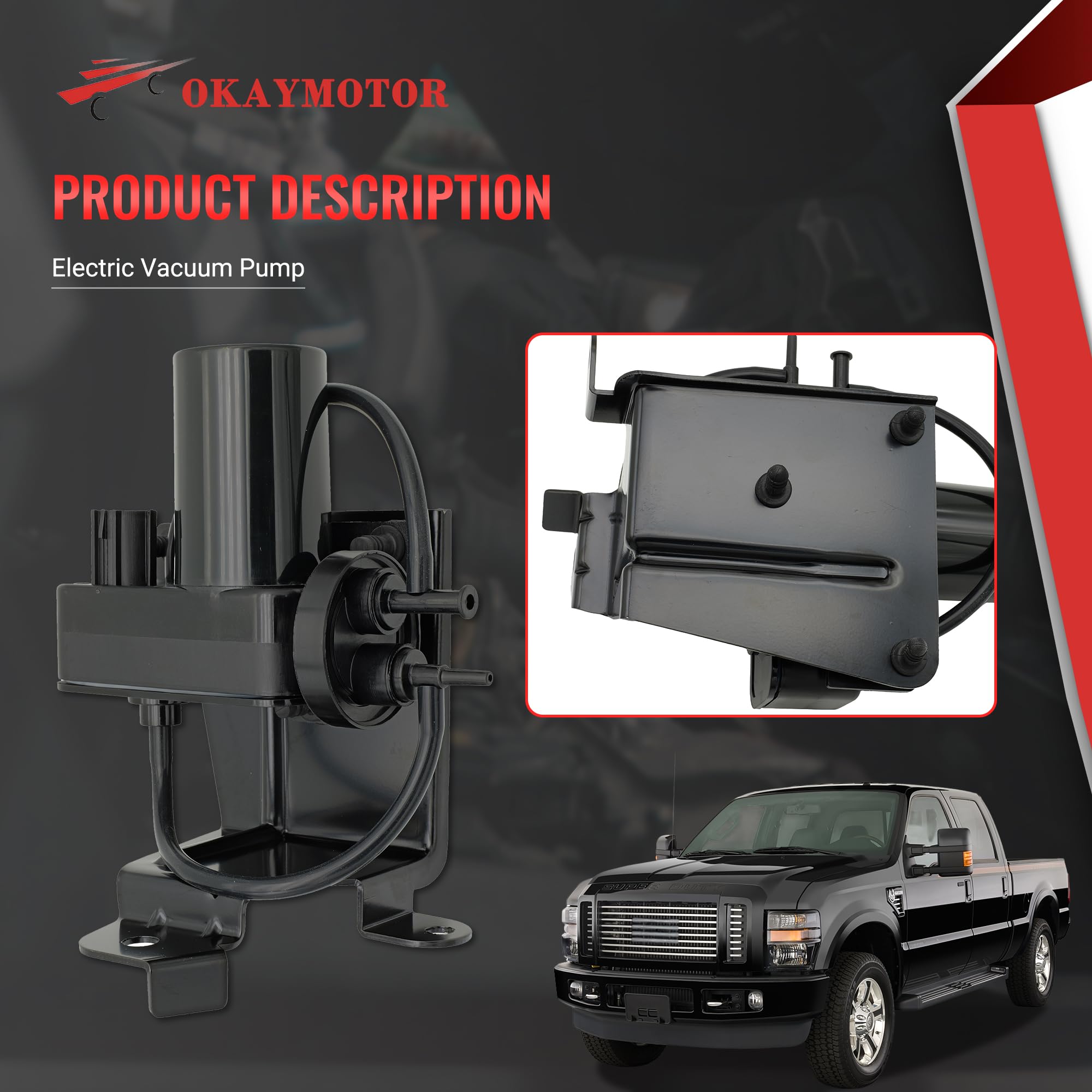 OKAY MOTOR installed under hood demonstrating direct-fit installation