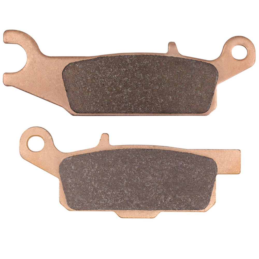 OKBA pads in use on an ATV stopping on a muddy trail illustrating improved braking confidence