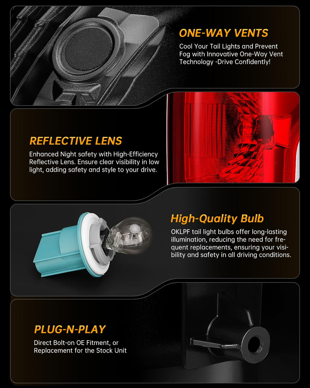 OKLPF wiring plug detail showing plug-and-play electrical benefit