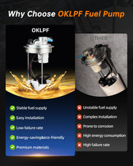 OKLPF fuel filter sock closeup protecting pump against debris
