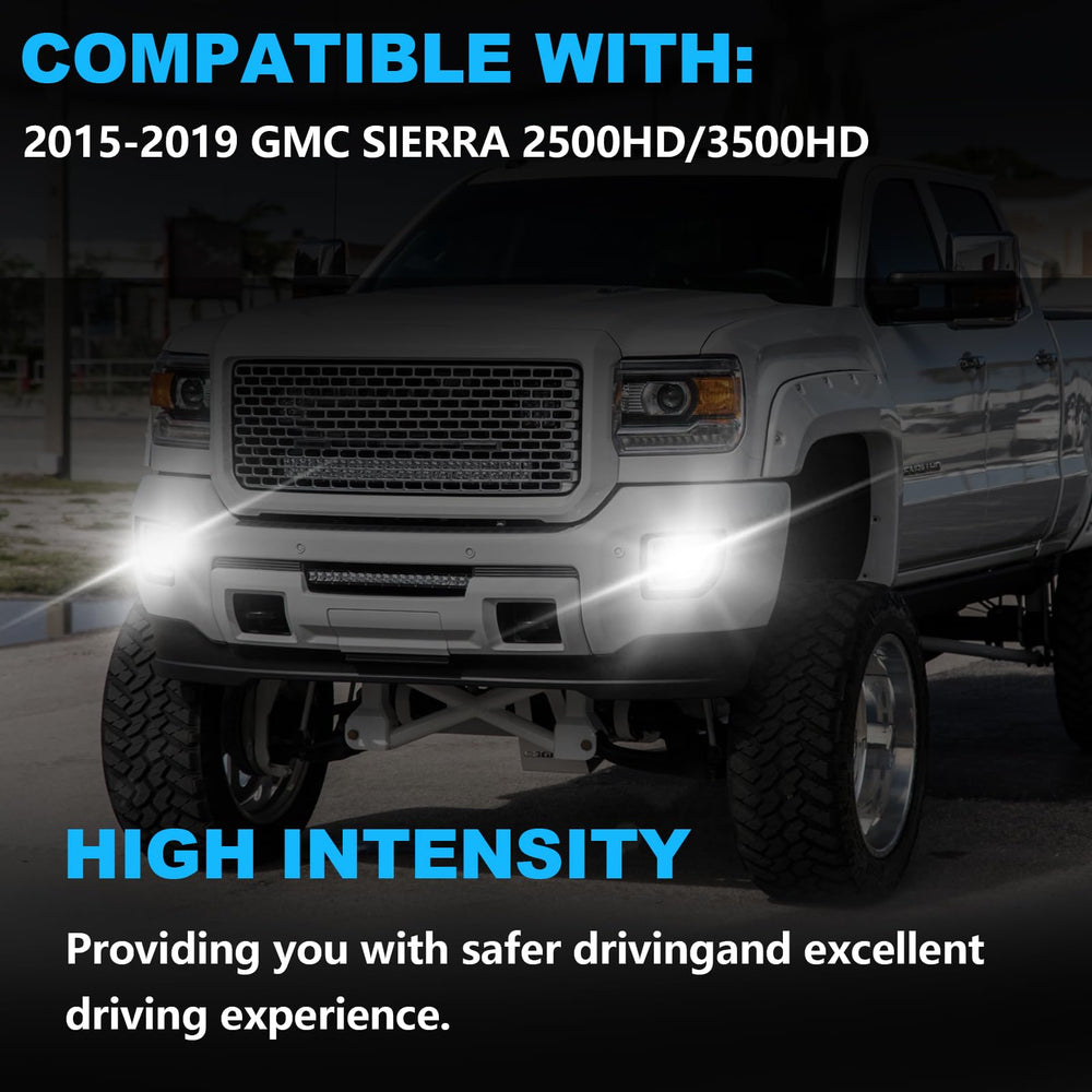 OKSIWA installed in Sierra bumper demonstrating clearer fog illumination