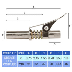 OKYOUK side profile showing 0.53 inch diameter for accessing tight recessed fittings