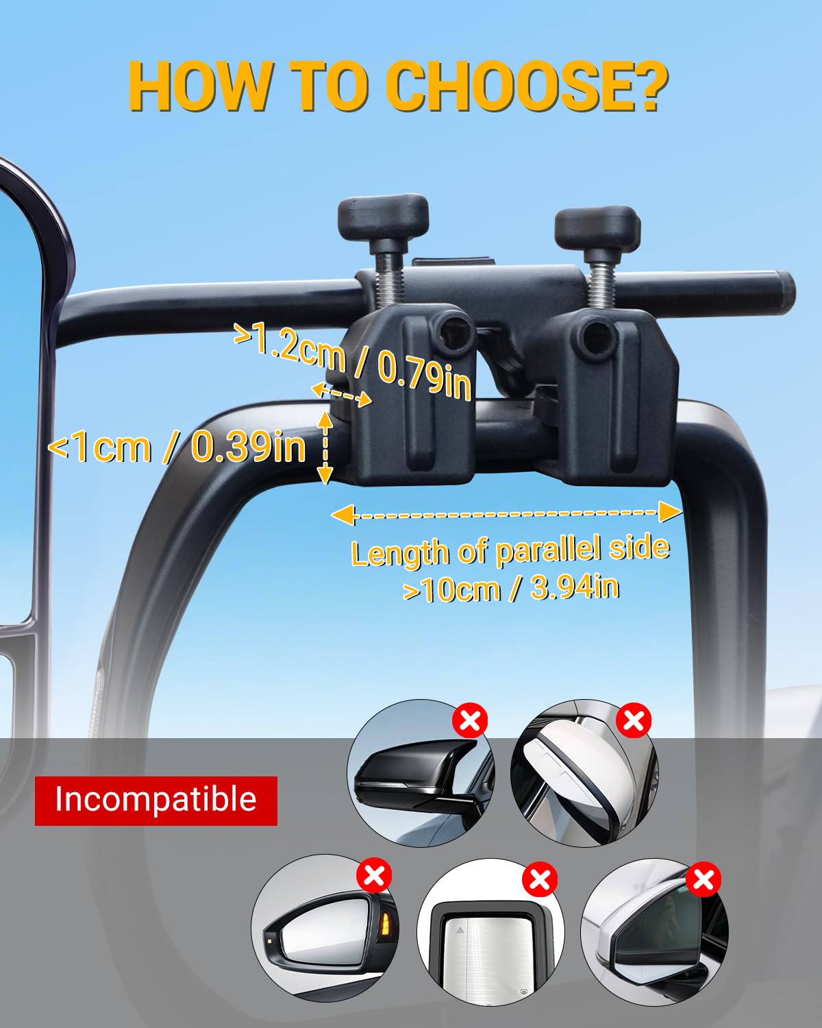 OlaVeg rain deflector detail reducing water streaks for clearer vision