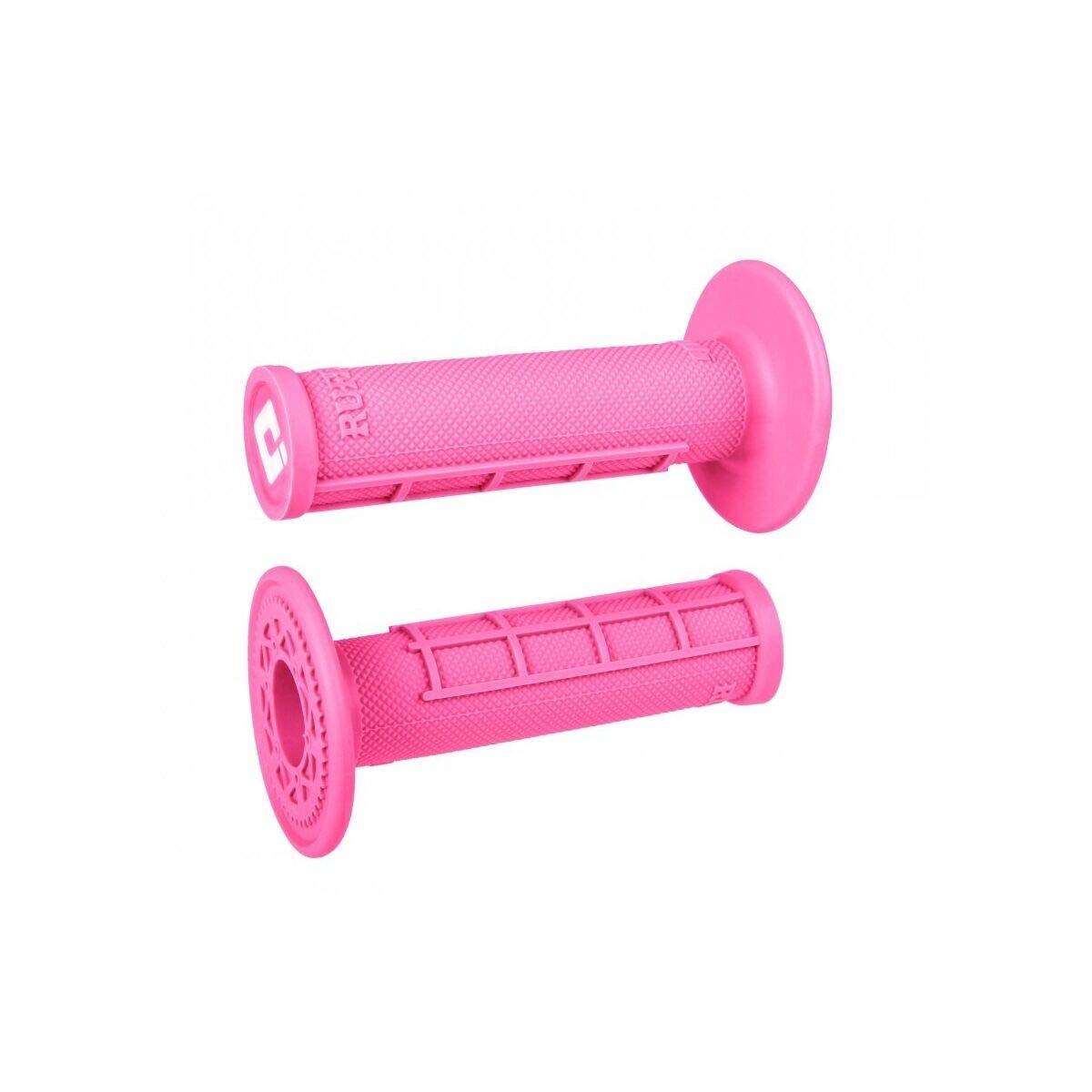 Old Dutch ODI pink half-waffle grips front view showing texture and comfortable control