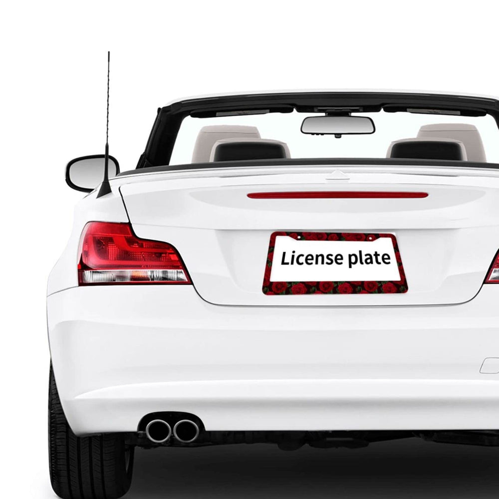Olemier red rose car coasters in cupholders offering coordinated interior protection