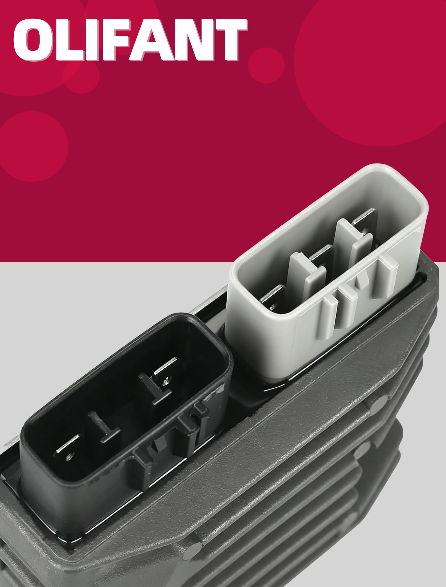 OLIFANT next to ruler size comparison confirming compact design for direct fit