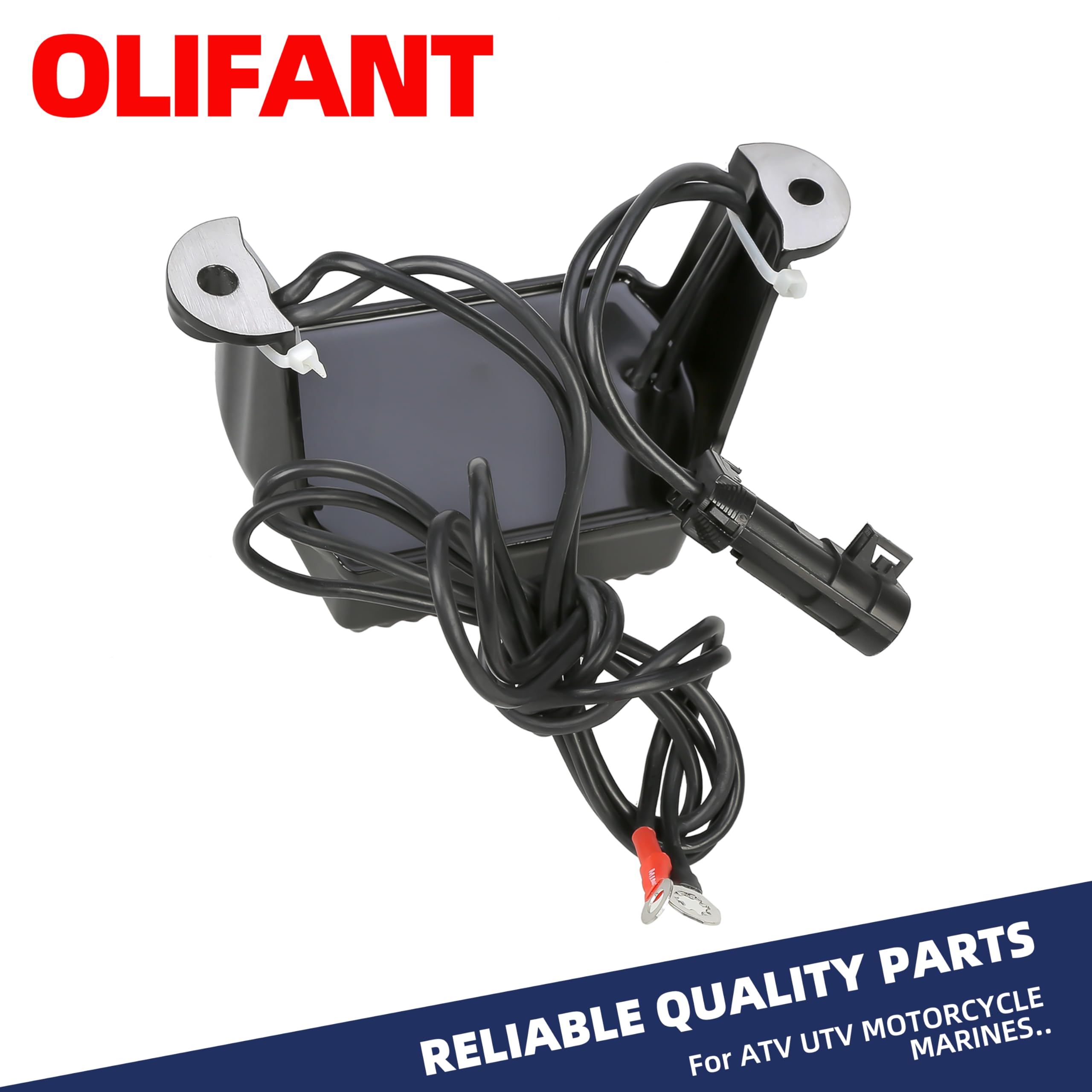OLIFANT boxed unit with label showing part number for confident identification benefit